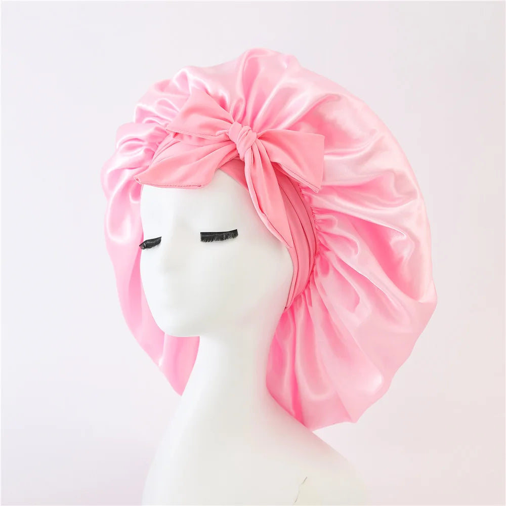 Unisex Satin Sleep Cap - Protective Hair Care Night Bonnet