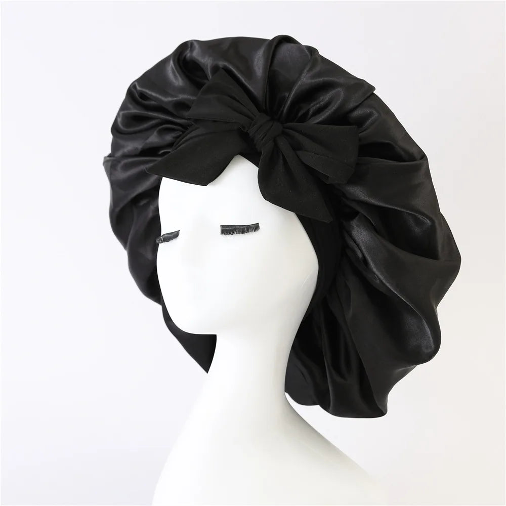 Unisex Satin Sleep Cap - Protective Hair Care Night Bonnet