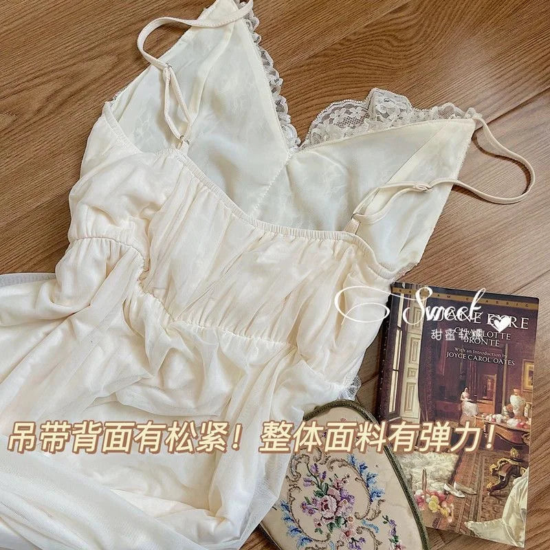 Plus Size Vintage Lace Nightgown - French Inspired Luxury Sleepwear