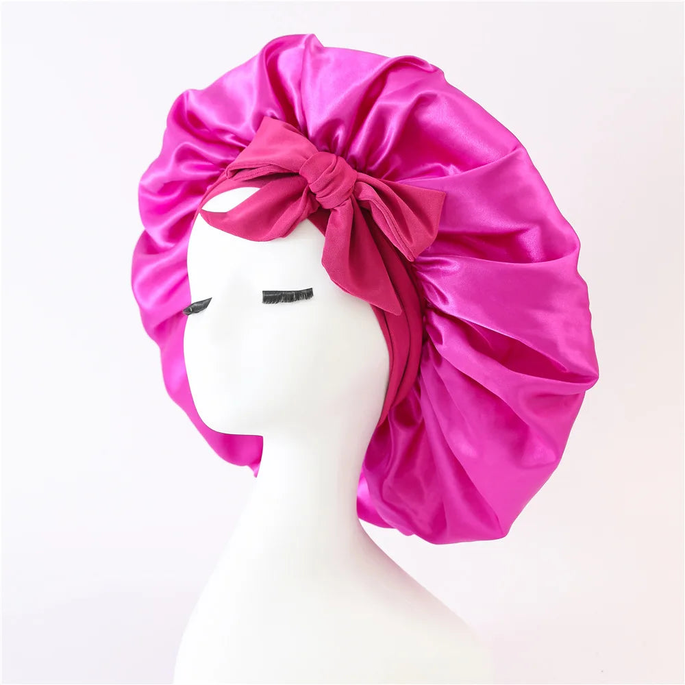 Unisex Satin Sleep Cap - Protective Hair Care Night Bonnet