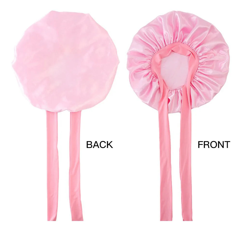 Unisex Satin Sleep Cap - Protective Hair Care Night Bonnet