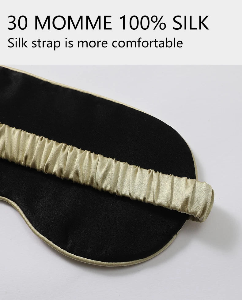 Luxurious 100% Mulberry Silk Sleep Mask - Premium 30 Momme Eye Mask