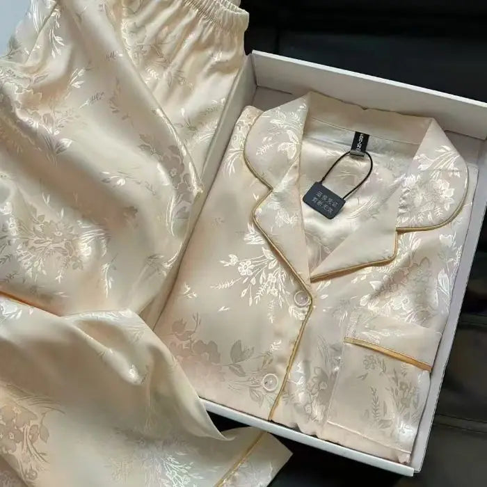 Golden Garden Plus Size Floral Pajama Set