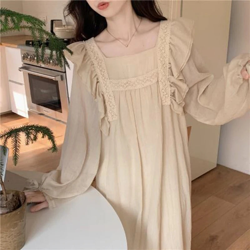 Elegant Plus Size Lace Nightgown - Luxury Silken Slip Gown